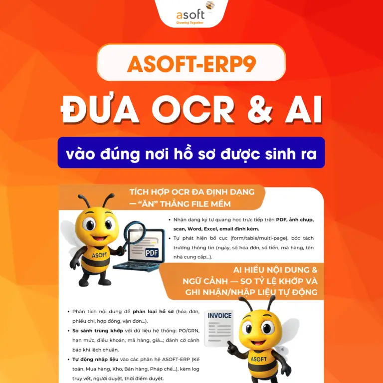 ASOFT-ERP9 Đưa OCR & AI vào đúng nơi hồ sơ được sinh ra (1)