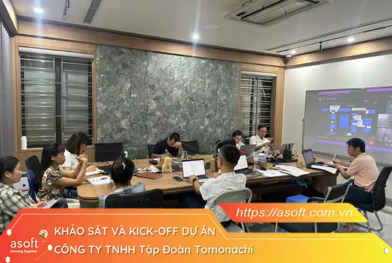 Kick-off Dự án ASOFT-ERP cùng Tập đoàn Tomonachi