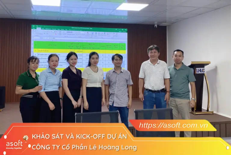 Kick Off – Dự án ASOFT-ERP cùng Công ty Cổ phần Lê Hoàng Long