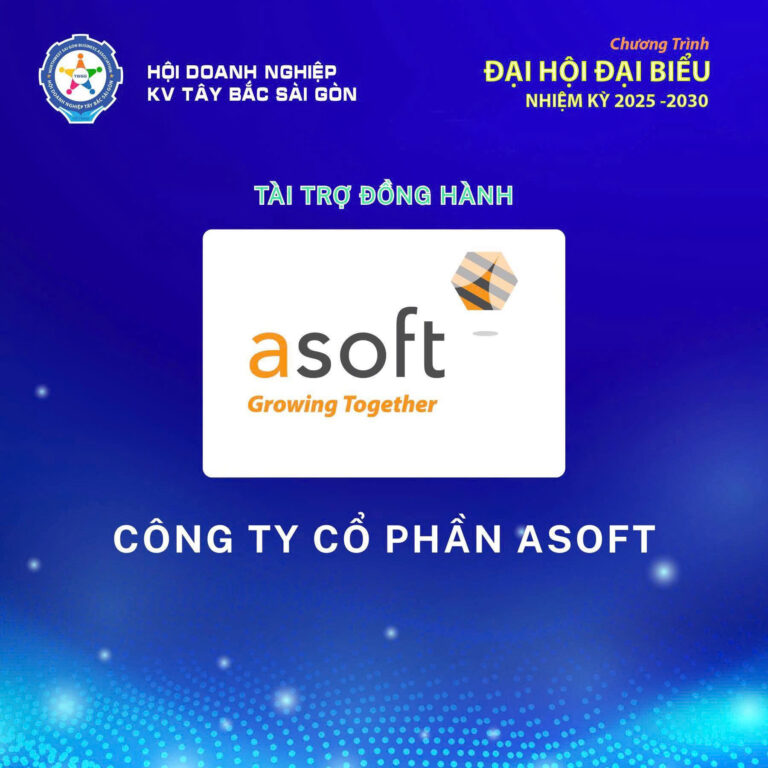 ASOFT – Nhà tài trợ đồng hành cùng Hội Doanh Nghiệp TBSG 2025