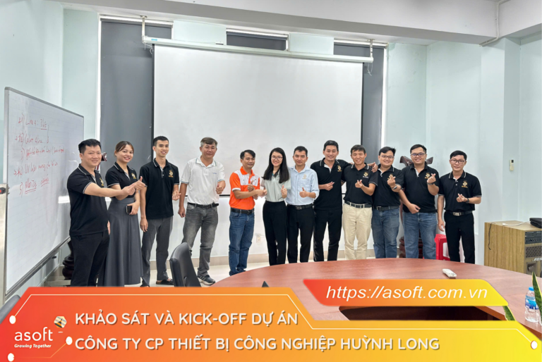 Dự án ASOFT-ERP cùng Công ty Cổ phần Thiết bị Công nghiệp Huỳnh Long