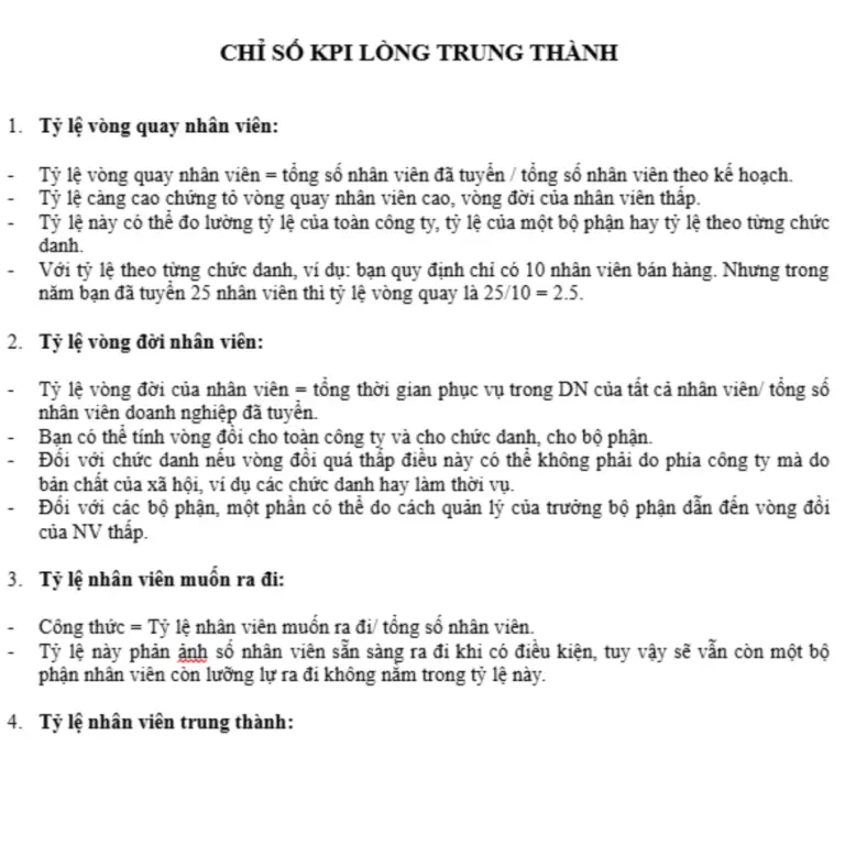 [Free Download] Bộ KPI nhân sự 2025 cho doanh nghiệp