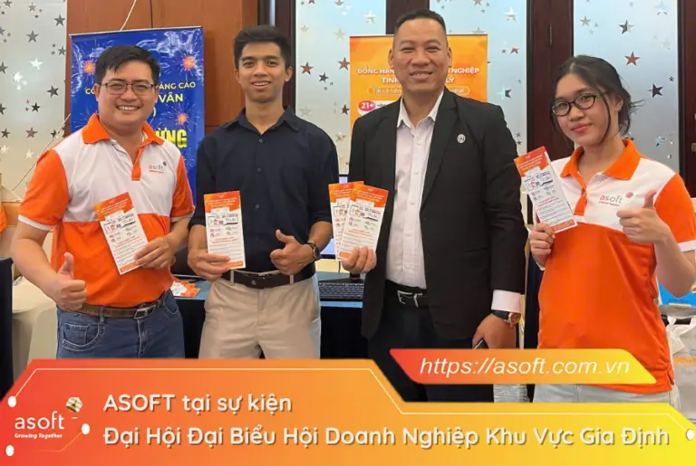 ASOFT đồng hành cùng cộng đồng doanh nghiệp tại sự kiện “Đại Hội Đại Biểu Lần Thứ I - Hội Doanh Nghiệp Khu Vực Gia Định”