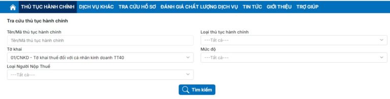 Hướng dẫn kê khai thuế hộ kinh doanh mẫu 01/CNKD