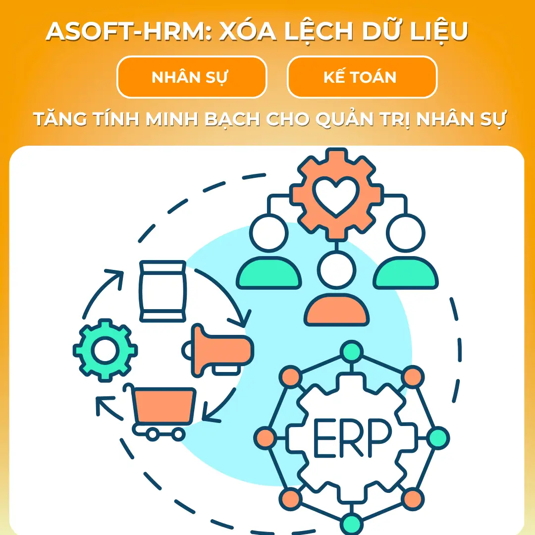 ASOFT-HRM: Xóa lệch dữ liệu nhân sự -kế toán tăng tính minh bạch cho quản trị nhân sự