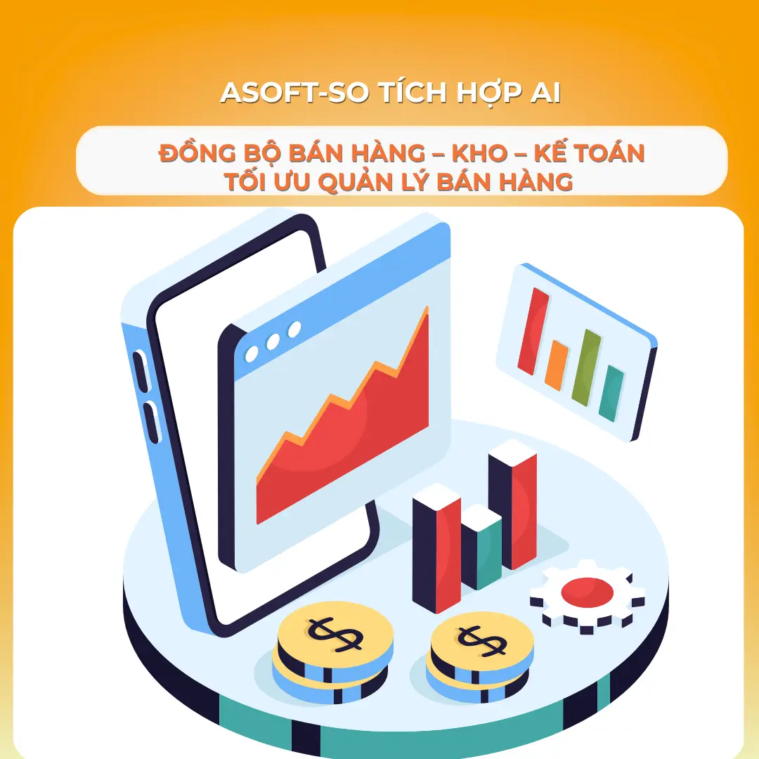 ASOFT-SO tích hợp AI: Đồng bộ bán hàng – kho – kế toán, tối ưu quản lý bán hàng