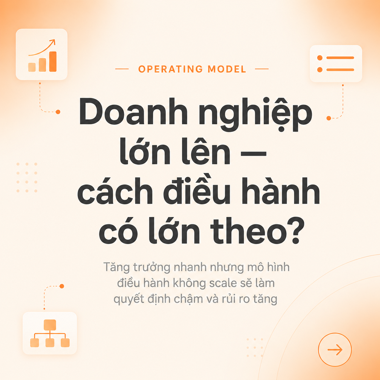Điều chỉ doanh nghiệp Việt đang thực sự vận hành mới hiểu